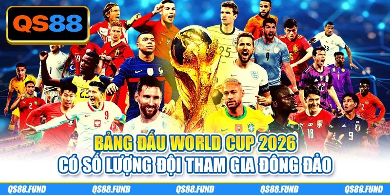 Bảng đấu World Cup 2026 có số lượng đội tham gia đông đảo